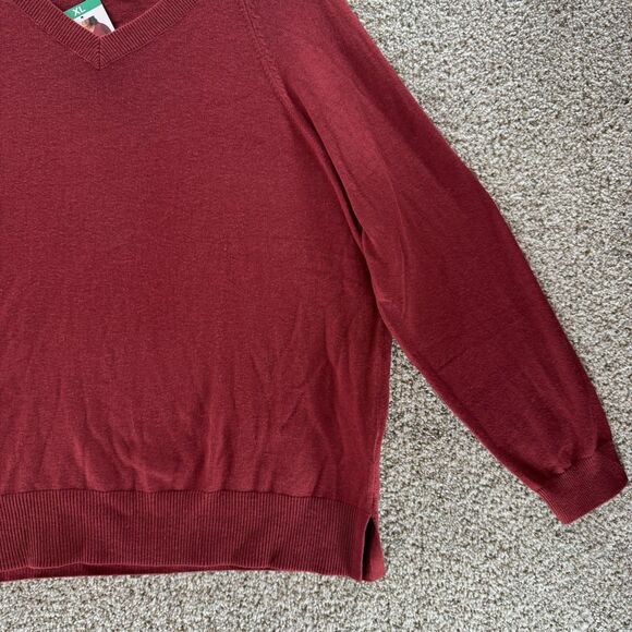 Lucky Brand Sweater Womens Extra Large Red V Neck Pullover New With Tags Ladies - Picture 4 of 14